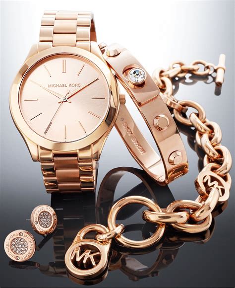 michael kors uhr gold set|michael kors rose gold set.